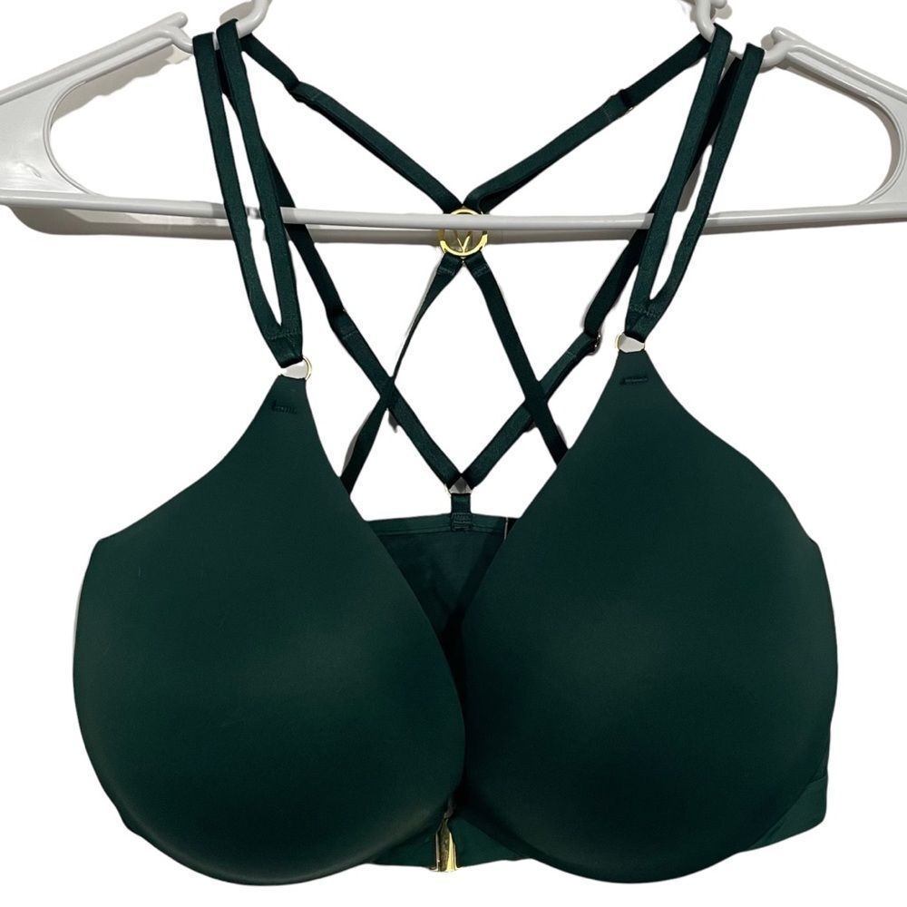 Victoria’s Secret 32DDD Emerald Green Strappy Padded Bra
